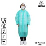 Polypropylene Lab Disposable Visitor Coats For Food Industry for sale