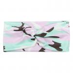 Elastic Camouflage Hair Band 100% Silk For Sports Workout for sale