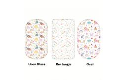 China Customizable Cradle Mattress Sheets Fitted Crib Sheets Universal Style For All Season supplier