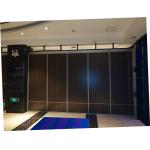 Leather Surface MDF Board Operable Office Partiton Wall Sliding Folding Ceiling System