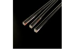 China Solid Quartz Capillary Rod Square 0.51X0.51mm supplier