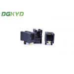 DGKYD53211144IWA1DY3017 Single Port RJ45 Shielded Network Socket No Led Black Plastic Shell Port for sale