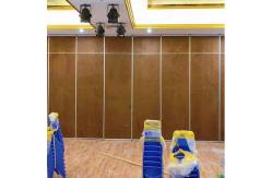 China Soundproof And Acoustic Sliding Folding Partitions MDF + Melamine Material supplier