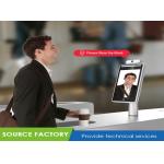 8 inch Face Recognition Terminal 0.5-1.5M With Temperature Measurement for sale