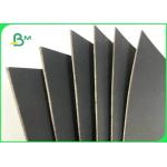 1.5MM 2MM 70 * 100cm Black Paper With Grey Back For Boxes Packing for sale