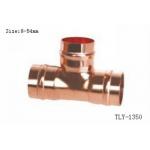 TLY-1350 1/2-2 chrome brass fitting cooper tee welding connection oil gas mixer matel plumping joint for sale
