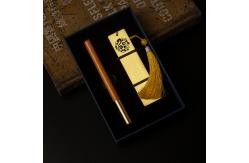 China Customized Business Stationery Set Propitious Cloud Bookmark Gift Box Signature Pen supplier