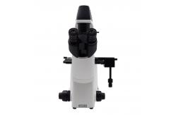 China Large Diameter Quintuple Trinocular Inverted Microscope 6V 30W Koehler Illumination supplier