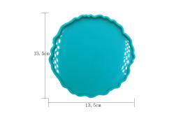 China Flexible Silicone Resin Mold Irregular Shape Epoxy Resin Coaster supplier