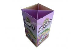 China Eye Catching Candy Cardboard Dump Bins Square With Cross Dividers supplier