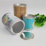 Hot Stamping Paper Composite Can Packaging For Chocolate Powder / Coffee Powder / Milk Powder for sale