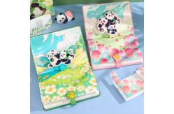 China Kawaii Panda Notebook Gift Box Journal Set With Notebook Pen Handheld Fan Thermos supplier