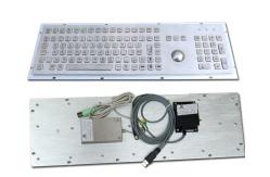 China Vandal - Resistance IP65 Industrial PC Keyboard with 25MM Metal Trackball supplier