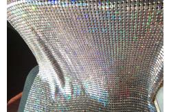 China 6x6mm Anodized Aluminum Flake Fabric Used For Architecture Decoration supplier