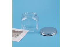 China 480ml Pet Transparent Candy Jar Cafe And Sugar Plastic Container With Lid supplier