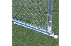 China Residential Safety Galvanized Chain Link Fence Gate Single Arm With Barbed Wire supplier