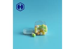 China Mini 100ml Plastic Packaging Jar For Chocolate Beans Sweets Granule Small Square supplier