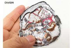 China Custom Cool Punk Clothing Embroidered Skull Patches And Glue Backing NO MOQ supplier
