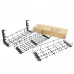 Adjustable Cable Management Tray for Desk No Drilling Required Large Space Metal Tray for sale
