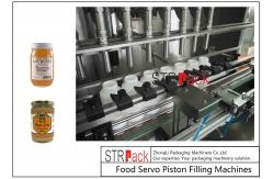 China High Precision Multihead Bottle Filling Line For Honey Sauce Cream Gel Paste supplier