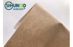 China Eco Friendly Fusible Non Woven Interlining Fabric With Yellow Adhesive Release Paper supplier
