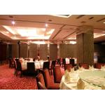 Interior Suspended Sliding Partition Top Hung Movable Partition , 65mm Melamine Surface for sale