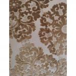Damask Cutting Velvet Polyester Fabric Anti Static Customizable For Sofa for sale