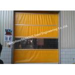 PVC High Speed Fabric Rolling Doors Hard Metal Frame Quick Response Doors Solution for sale