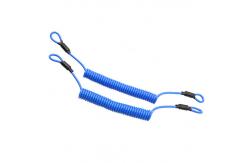 China Multi Function Coiled Tool Lanyard Anti Theft Elastic Bungee With Loop Ends supplier