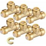 ISO Brass and PEX Tubing Compatible Pex Push in Fittings for Easy Installation for sale