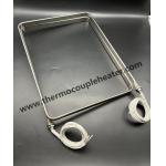 Flat Tubular Heating Element For Oil Heating Side Mounted for sale