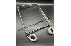 China Flat Tubular Heating Element For Oil Heating Side Mounted supplier