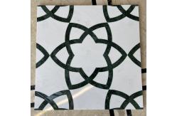 China Custom Modern Marble Pattern Flower Waterjet Medallion Floor Tiles Polished supplier
