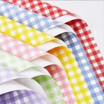 Summer checkered flower wrapping paper, bouquet wrapping materials, flower shop waterproof checkered, Ouya paper flower art materials for sale