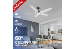 China 6 Speed Low Noise Dimmable LED Ceiling Fan ABS Blade DC Motor supplier