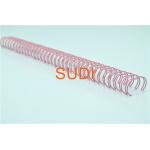 7/8 22.2mm 2:1 Pitch Pink Wire-O Binding For Book Binding for sale