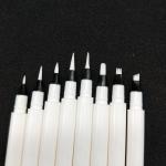 Wholesale empty liquid eyebrow makeup twist pen pink eye brow tint pencil tube container packaging 4 fork tips for sale