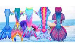 China Ultr - Shiny Mermaid Tail Swimming Bikini Set Swimwear Mono Fin Swim Set supplier