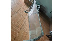 China Split Panel Polycarbonate Awning with Plastic Frame for Doors Windows supplier