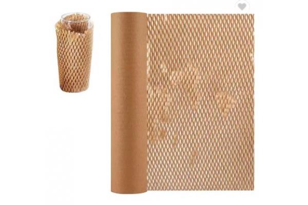 Best Price Black White Brown Cushion Bottle Protection Kraft Honeycomb Paper Wrap