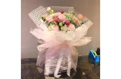 China Printed Net Opp Waterproof Florist Paper 58cm X 58cm Bouquet Wrapping supplier