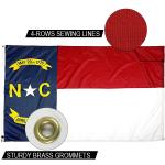 State of North Carolina Flag 3x5 ft Outdoor Heavy duty Dupont Nylon US Flags Brass Grommets for sale