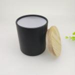 Hot Stamping Paper Composite Cans , Cork Lid Cardboard Tube DIY Gift Box for sale