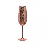 Etching Stainless Steel Champagne Flutes Glass 200ml Champagne Glasses For Parties And Anniversary for sale
