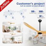 Electric Power 3 Solid Wood Ceiling Fan Energy Saving Remote Control