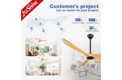 China Electric Power 3 Solid Wood Ceiling Fan Energy Saving Remote Control supplier
