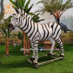 Zoo Decoration Animatronic Animal Robotic Life Size Realistic  Animatronic Zebra for sale