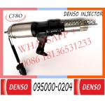 6M60T Engine Spare Part 095000-0204 Genuine Diesel Fuel injector