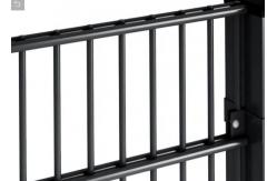 China Security 868 656 Double Welded Wire Mesh Fence 50*200mm Hole Powder Coating supplier