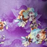 Crystal Fdy Paper Print Polyester Spandex Fabric 175GSM for sale